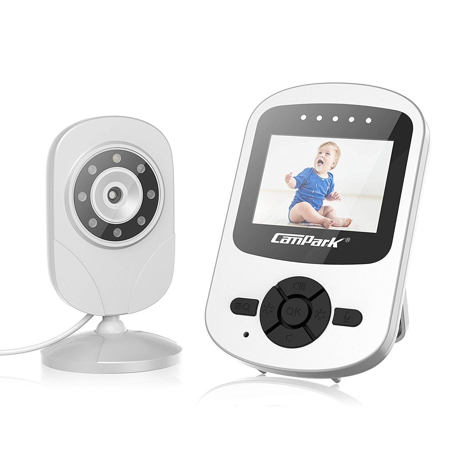 Babyphone mit Kamera und Monitor/2.4 Zoll LCD drahtlose Übertragung ( Schlafmodus, Nachtsicht, Temperatursensor) Babyphone mit Kamera und Monitor/2.4 Zoll LCD drahtlose Übertragung ( Schlafmodus, Nachtsicht, Temperatursensor)