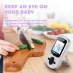 Babyphone mit Kamera und Monitor/2.4 Zoll LCD   drahtlose Übertragung ( Schlafmodus, Nachtsicht, Temperatursensor) – Bild 2