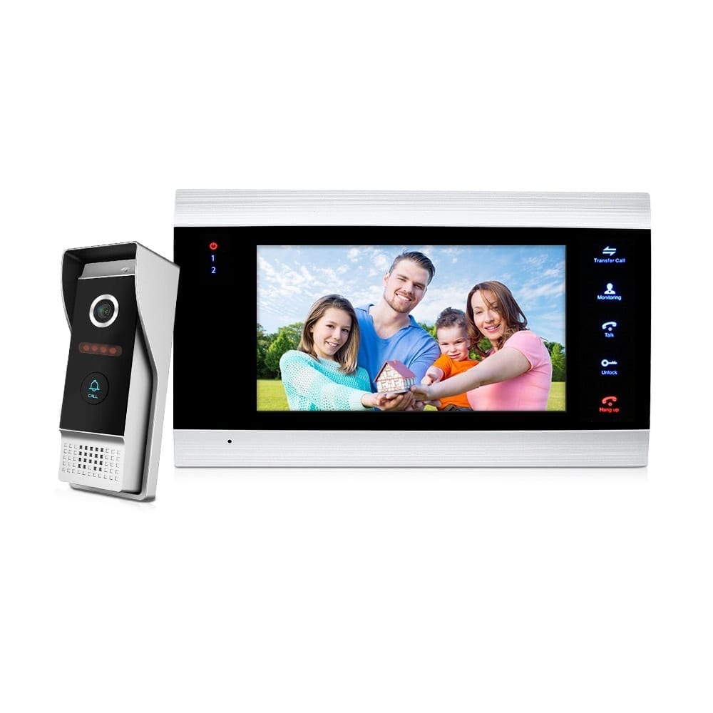 HTB1jp0QWhYaK1RjSZFnq6y80pXaL.jpg 2-Draht- Gegensprechanlagen 7 Zoll Monitor 1-Kamera Nachtsicht – Bild 1