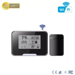Wetterstation Wi-Fi 5.0 Megapixel Kamera mit Bewegungsmelder/Akku/Nachtsicht - LIVE Internet Streaming – Bild 3