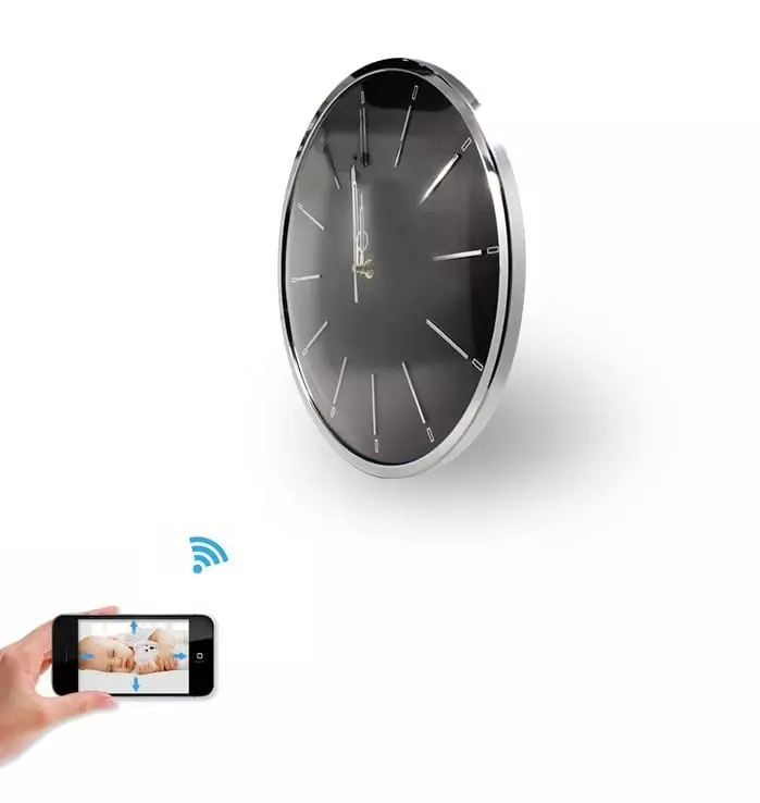 IP10012-1.webp Wanduhr mit Full HD Wi-Fi Kamera /Bewegungsmelder/Nachtsicht/Akku Kameralinse absolut getarnt – Bild 1