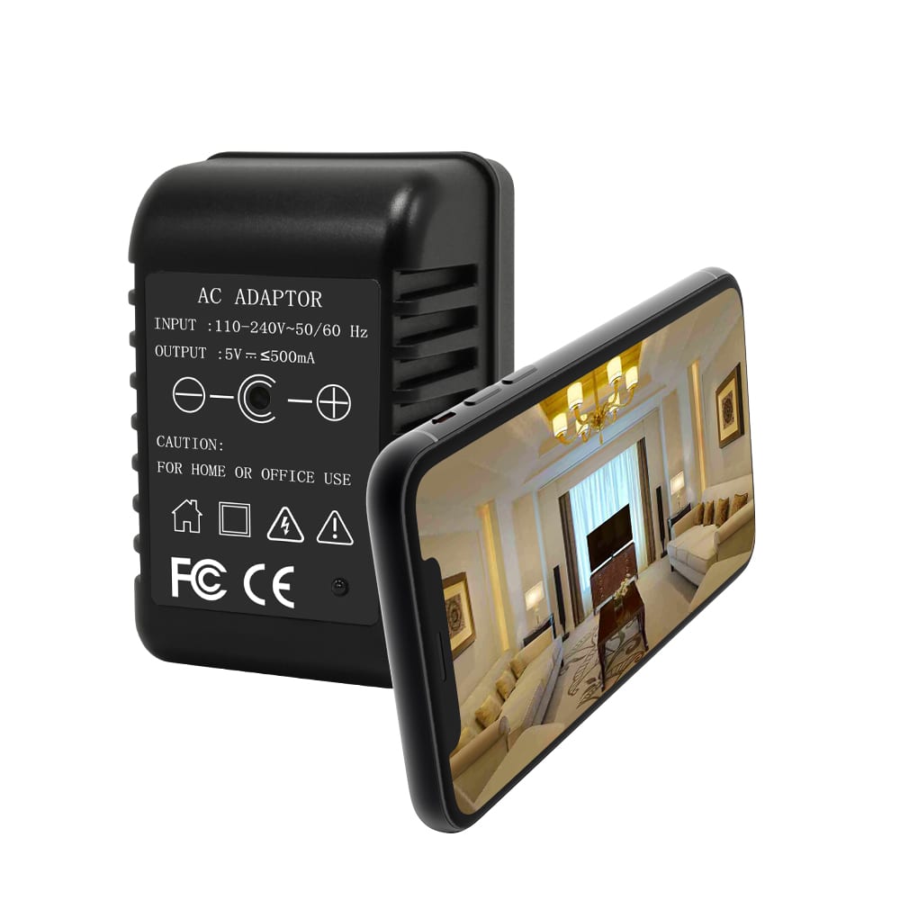 Motion-Detection-Video-Recording-and-Alarm-Travel-1-1.jpg Netzteil mit Wlan HD Kamera - Fernzugriff via App Weltweit Live Stream Kamera vom aussen nicht sichtbar Perfekt getarnt – Bild 1