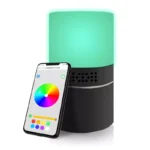 Nachtlampe 330° Wlan kamera 2,0-Megapixel mit Bewegungsmelder /Mikrofon/Zwei-Wege-Audio/ Kamera, Fernzugriff via App – Bild 2