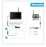 Kabellose Digital Rückfahrkamera, Einparkhilfe mit 7" LCD-Monitor Wasserdicht IP68,  28IR LEDs Nachtsicht – Bild 5