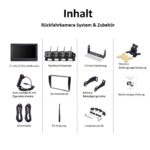 Kabellose Digital Rückfahrkamera, Einparkhilfe mit 7" LCD-Monitor Wasserdicht IP68,  28IR LEDs Nachtsicht – Bild 9