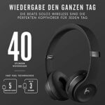 Beats Solo3 Kabellose Bluetooth On-Ear Kopfhörer – Apple W1 Chip, Bluetooth der Klasse 1, 40 Stunden Wiedergabe – Schwarz – Bild 5