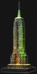 Ravensburger 3D Puzzle Empire State Building bei Nacht, für Kinder und Erwachsene, Wahrzeichen von New York im Miniatur-Format, Leuchtet im Dunkeln – Bild 11