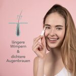 Eyelash Booster Wimpernserum hormonfrei - Längere & vollere Wimpern und Augenbrauen - Mit Koffein & Kurkuma - Frei von Tierversuchen, dermatologisch und augenärztlich getestetes Serum zum Wachstum – Bild 2