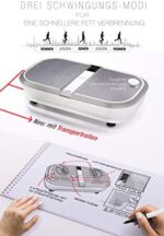 Sportstech 3D Vibrationsplatte VP300 | Mega Fett-Verbrenner + 5 Fitness-Bänder Extra | Riesige Fläche +2x1000W max Motor Leistung + Bluetooth Lautsprecher+Remote & Poster | Fitnesstraining von Zuhause – Bild 7