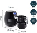 Princess XL Heissluftfritteuse mit 3,2 Liter, Digitalem Display, 8 Programme, 1500 Watt, Ohne Öl, Air Fryer - Aerofryer182020 – Bild 3