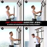 Sportstech Einzigartiges Kombi-Paket! 4in1 Klimmzugstange inkl Dip Bar  Power Ropes, klappbare Türreck KS500, sichere Türrahmen Montage zu Hause ohne Schrauben, Pull Up Bar für Crossfit inkl eBook – Bild 3
