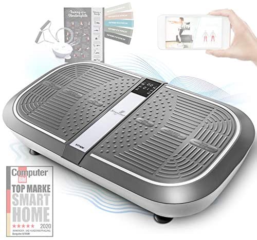 Sportstech 3D Vibrationsplatte VP300 | Mega Fett-Verbrenner + 5 Fitness-Bänder Extra | Riesige Fläche +2x1000W max Motor Leistung + Bluetooth Lautsprecher+Remote & Poster | Fitnesstraining von Zuhause Sportstech 3D Vibrationsplatte VP300 | Mega Fett-Verbrenner + 5 Fitness-Bänder Extra | Riesige Fläche +2x1000W max Motor Leistung + Bluetooth Lautsprecher+Remote & Poster | Fitnesstraining von Zuhause
