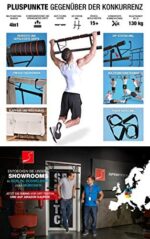 Sportstech Einzigartiges Kombi-Paket! 4in1 Klimmzugstange inkl Dip Bar  Power Ropes, klappbare Türreck KS500, sichere Türrahmen Montage zu Hause ohne Schrauben, Pull Up Bar für Crossfit inkl eBook – Bild 5