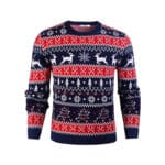 iClosam Herren und Damen Weihnachtspullover Lustige Strick Christmas Sweater Pullover mit Rundhalsausschnitt