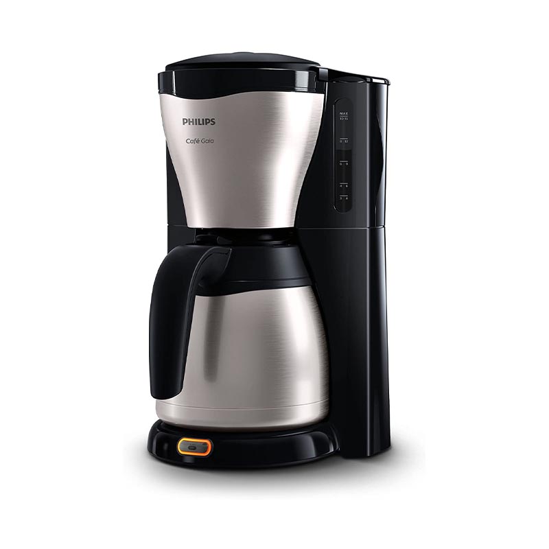 Philips HD7546/20 Gaia Filter-Kaffeemaschine mit Thermo-Kanne, schwarz/metall Philips HD7546/20 Gaia Filter-Kaffeemaschine mit Thermo-Kanne, schwarz/metall