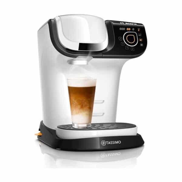 Tassimo My Way 2 Kapselmaschine TAS6504 Kaffeemaschine by Bosch, mit Wasserfilter, über 70 Getränke, Personalisierung, vollautomatisch, einfache Zubereitung, 1.500 Watt, 1,3 Liter, weiss