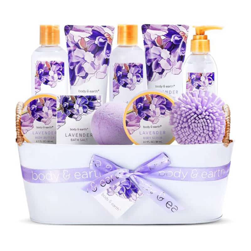 Geschenkset für Frauen- BodyEarth 12Pcs Bad Set mit Lavendel Duft, Enthält Duschgel, Schaumbad, körperpflege damen Geschenkset für Frauen- BodyEarth 12Pcs Bad Set mit Lavendel Duft, Enthält Duschgel, Schaumbad, körperpflege damen