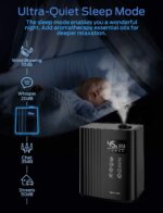 Elechomes 6.5L Top-Fill Ultraschall Luftbefeuchter, Warmer und Kühler Nebel für Schlafzimmer mit Fernbedienung, Auto & Schlafmodus, 360° Düse, Automatische Abschaltung – Bild 4