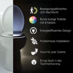Das Nachtlicht Gadget für die Kloschüssel Lustiges LED Bewegungslicht. Originelle Männertag Besondere Geschenke für Weihnachten Frauen Männer Väter Freundin Mama Beste Ehemann Herren Ihn Sie – Bild 5