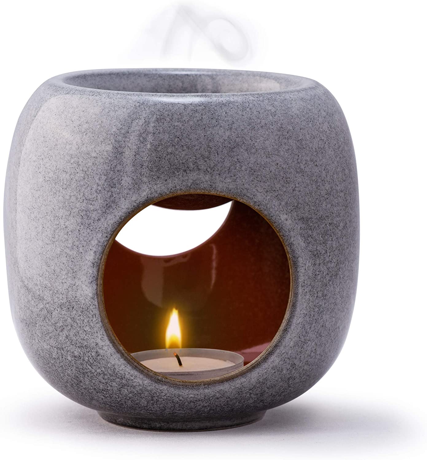 Kaloogo Sabai Scent Pure - Keramik Duftlampe/Duftlicht (Aschgrau) Kaloogo Sabai Scent Pure - Keramik Duftlampe/Duftlicht (Aschgrau)