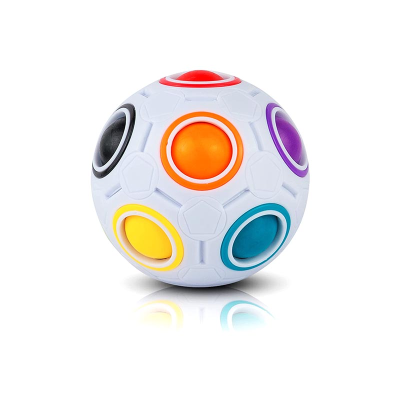 CUBIDI® Original Regenbogenball - Geschicklichkeitsspiel - Spannendes Knobelspiel für Kinder und Erwachsene Mädchen und Jungen ab 6 Jahren
