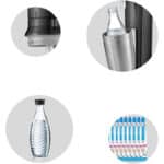 SodaStream Crystal 2.0, mit spülmaschinenfester Glasflasche für Ihr Sodawasser inkl. 1 Zylinder und 1 Glaskaraffe 0,6l – Bild 4