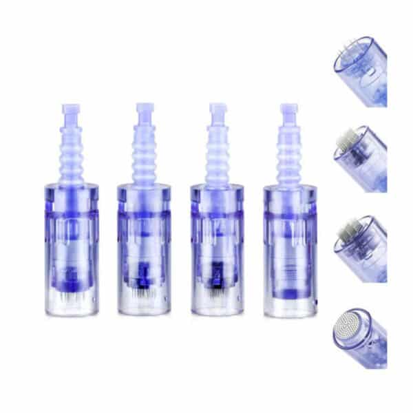 25 Stück Derma Stift A6 Nadeln Mikronadeln für Elektrische Derma Stift Ultima A6, Micro Nadel Inklusive 6PCS 12Pin + 6PCS 36Pin + 6PCS 42Pin + 7PCS Nano Round für Derma pen Ultima A6 Stift