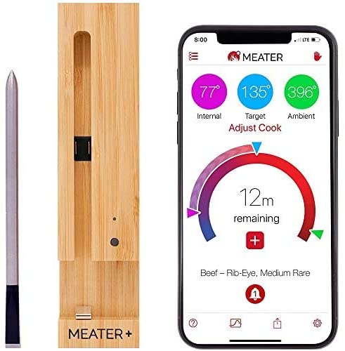MEATER Plus | Das ultimative kabellose smarte Fleischthermometer mit 50m Reichweite | Für Ofen, Grill, Pfanne und Rotisserie | Perfekter Fleischgenuss via App MEATER Plus | Das ultimative kabellose smarte Fleischthermometer mit 50m Reichweite | Für Ofen, Grill, Pfanne und Rotisserie | Perfekter Fleischgenuss via App