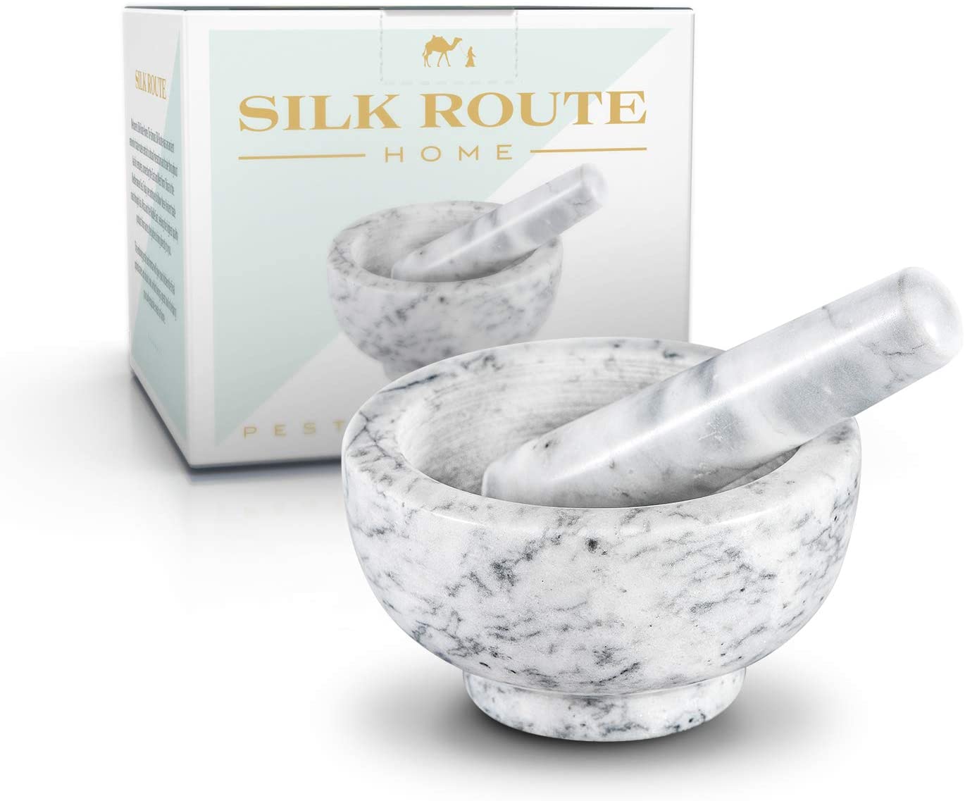 Silk Route Spice Company Stössel & Mörser (Marmor)