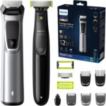 Philips Multigroom Serie 7000 12-in-1 | Philips Multigroom Series 9000 12-in-1 Stylingset inkl. OneBlade für Gesicht, Haare und Körper | Philips Multigroom Series 9000, 14-in-One-Barttrimmer und Haarschneider mit OneBlade