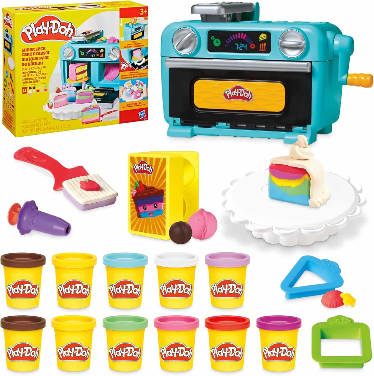 81B4LEsFXiL._AC_SL1500_ Play-Doh Bunte Konditorei – Knetset mit Spielzeug-Ofen & Zubehör (ab 4 Jahren) – Bild 1