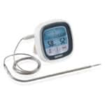 Leifheit digitales Bratenthermometer, Grillthermometer mit voreingestellten Garstufen und Timer, magnetisches Fleischthermometer für den Backofen, Thermometer inklusives Batterien, für perfektes Garen
