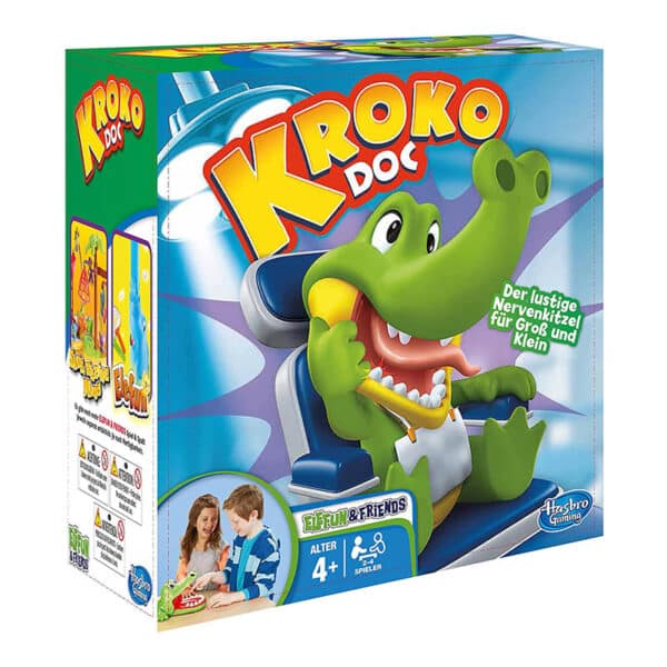 Hasbro B0408100 Gaming Kroko Doc, Geschicklichkeitsspiel für Vorschulkinder