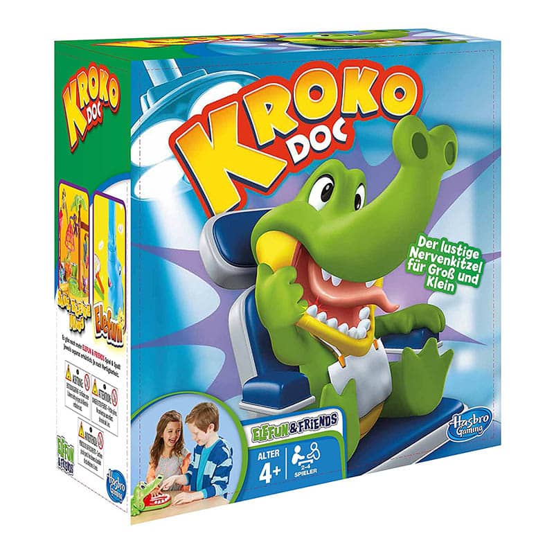 Hasbro B0408100 Gaming Kroko Doc, Geschicklichkeitsspiel für Vorschulkinder Hasbro B0408100 Gaming Kroko Doc, Geschicklichkeitsspiel für Vorschulkinder