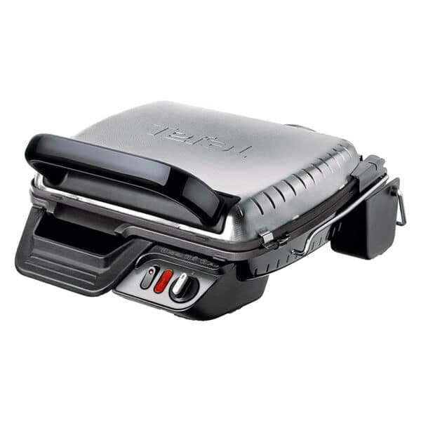 Tefal Kontaktgrill 3in1 GC3060 [mit Überback-Funktion; doppelte Grillfläche wenn aufgeklappt als Tischgrill/BBQ; auch für Sandwich, Steak, Panini; regelbarer Thermostat; antihaftbeschichtet; 2000W]