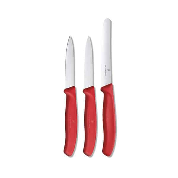 Victorinox Swiss Classic Gemüsemesser-Set, 3-tlg., 2 x Gemüsemesser, 1 x Gemüsemesser, Swiss Made, Spülmaschinenfest