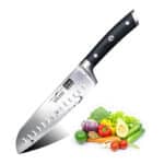 Kochmesser Küchenmesser, SHAN ZU Chefmesser Santoku Deutscher Carbon Edelstahl Scharfe Messerklinge Ergonomischer Griff Geschenkbox