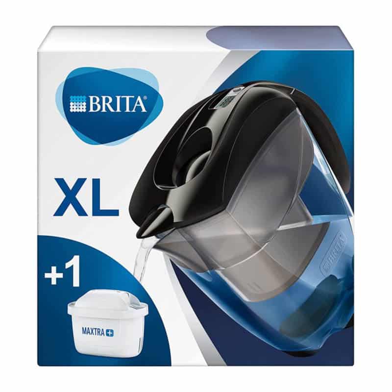 BRITA S0541 Wasserfilter Elemaris XL schwarz / Premium-Kanne inkl. 1 MAXTRA+ Filterkartusche / Filter reduziert Kalk, Chlor und leitungsbedingt vorkommende Metalle wie Kupfer &Blei im Leitungswasser BRITA S0541 Wasserfilter Elemaris XL schwarz / Premium-Kanne inkl. 1 MAXTRA+ Filterkartusche / Filter reduziert Kalk, Chlor und leitungsbedingt vorkommende Metalle wie Kupfer &Blei im Leitungswasser