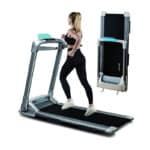 OVICX Q2S Laufband für Zuhause Laufband Klappbar Tragbares Kompaktes Laufbänder Walking Laufband Workout Elektrisches Laufband mit LED Display Gerätehalter Home Gym Laufband für Kleine Räume
