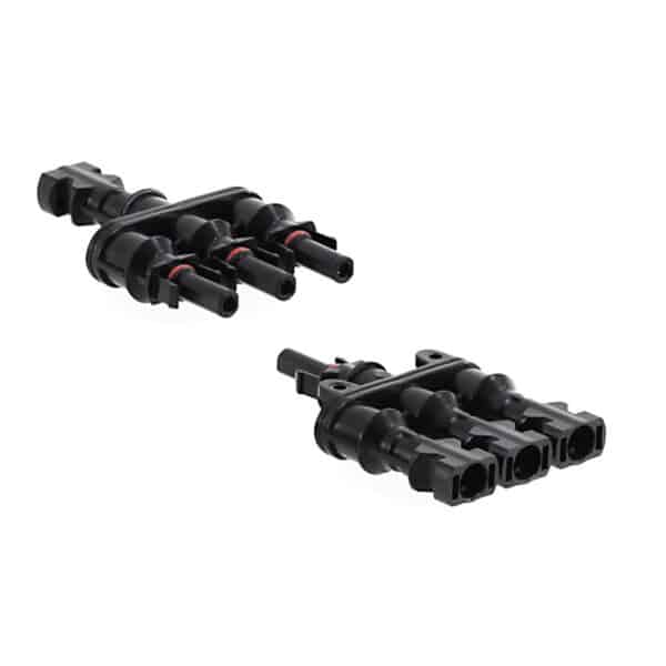 Offgridtec® 3-fach oder 4-fach Abzweigbuchsen T-Stecker Solarstecker