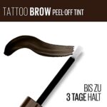Maybelline New York Augenbrauenfarbe, Tattoo Brow Gel Tint, Mit Peel-off-Formel, Nr. 1 Light Brown, 5 ml – Bild 6