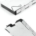 Diswoooe Faltbar Aluminium Windschutz, 10 Stücke Outdoor-Aluminium-Windschutz für Campingkocher, Gaskocher – Bild 3