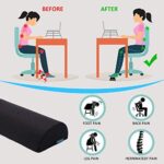 Topmener Fusstütze unter dem Schreibtisch, Ergonomisches Fusstützenkissen mit Schwamm Hoher Dichte Verbesserte Körperhaltung und Stressabbau in Büro und Haushalt – Bild 2