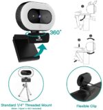 NexiGo StreamCam N930E mit Software, 1080P Webcam mit Ringlicht und Sichtschutz, Auto Fokus, Plug and Play, Webkamera für Online Lernen, Zoom Meeting Skype Teams, PC Mac Laptop Desktop – Bild 8