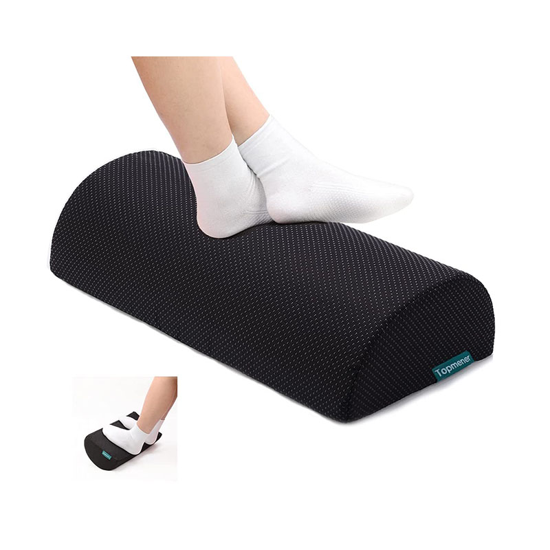 Topmener Fusstütze unter dem Schreibtisch, Ergonomisches Fusstützenkissen mit Schwamm Hoher Dichte Verbesserte Körperhaltung und Stressabbau in Büro und Haushalt
