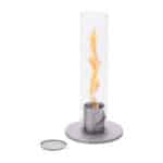 Höfats, Tischkamin für Indoor und Outdoor, Tischfeuer, Windlicht, Gartenfackel und Bioethanolkamin aus Edelstahl