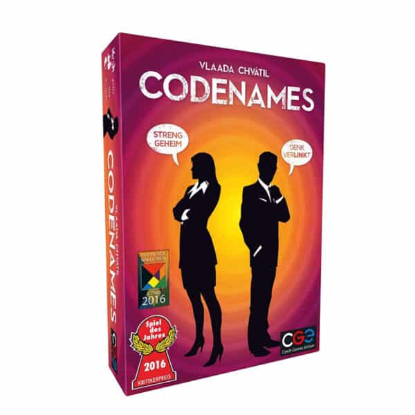 Codenames, Kommunikationsspiel ab 10 Jahren - Deutsch - CGE - Wortratespiel, Familienspiel, Gruppenspiel, Spiel des Jahres 2016