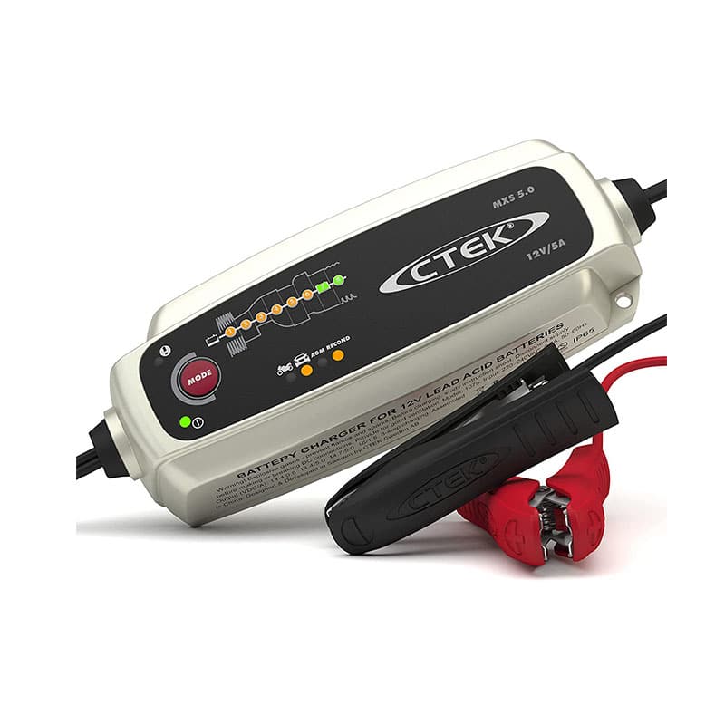CTEK MXS 5.0, Batterieladegerät 12V, Temperaturkompensation, intelligente Ladung, Für Auto Und Motorrad, Batteriepfleger Mit Rekonditionierungsmodus Und AGM-Option CTEK MXS 5.0, Batterieladegerät 12V, Temperaturkompensation, intelligente Ladung, Für Auto Und Motorrad, Batteriepfleger Mit Rekonditionierungsmodus Und AGM-Option