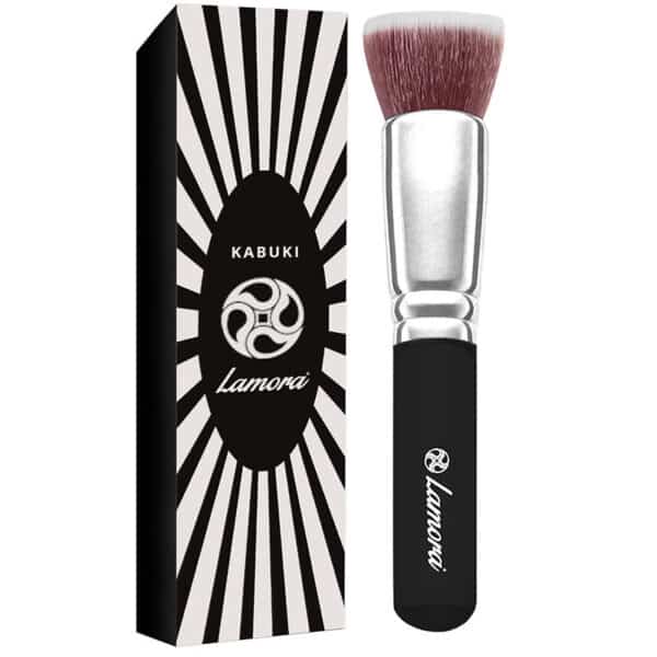 Make Up Pinsel Kabuki Foundation Pinsel Schminkpinsel Kosmetikpinsel Ideal für Cremige, Pudrige oder Flüssige Foundation Dichte Synthetische Premium Pinselhaare ohne Ausfall Super Geschenkidee