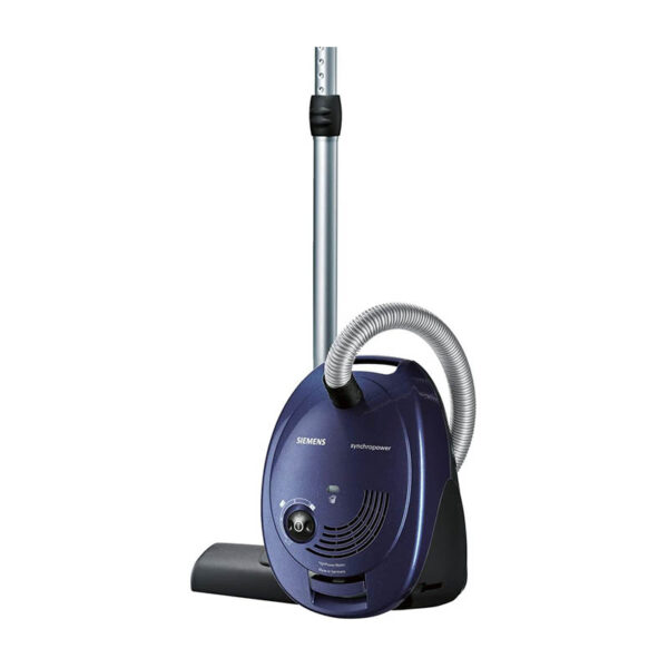 Siemens Staubsauger mit Beutel synchropower VS06B1110, Bodenstaubsauger, Hygiene-Filter, Bodendüse für Hartboden und Teppich, starke Saugleistung, langes Kabel